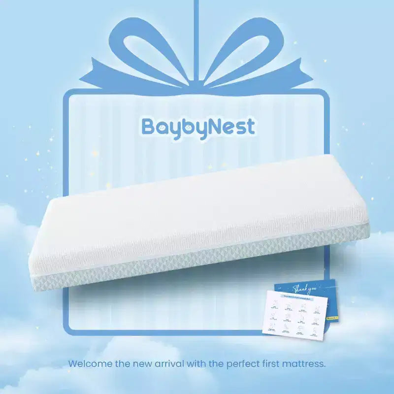 BaybyNest Mini Crib Mattress 38x24x4, Breathable Lyocell Washable Cover Pack and Play Mattress & Comfort Gel Memory Foam, Fit Mini and Portable Cribs