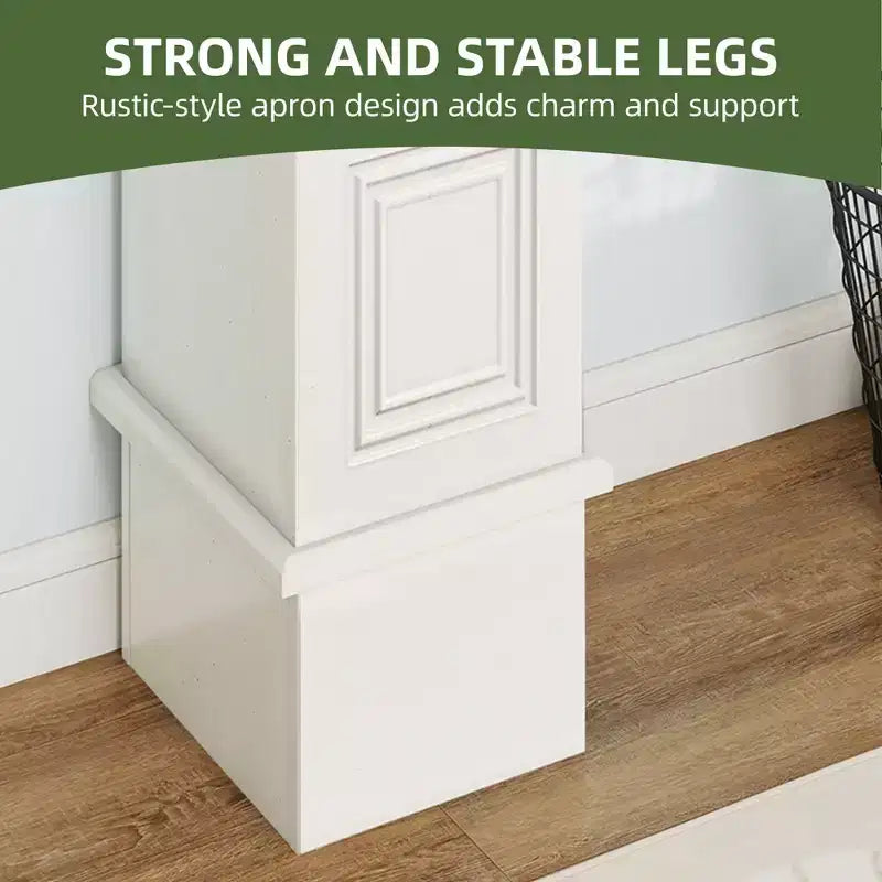 47.2'' Farmhouse Console Table with Storage, Narrow Sofa Table Behind Couch, Accent Entrance Console Furniture for Foyer, Entryway, Hallway