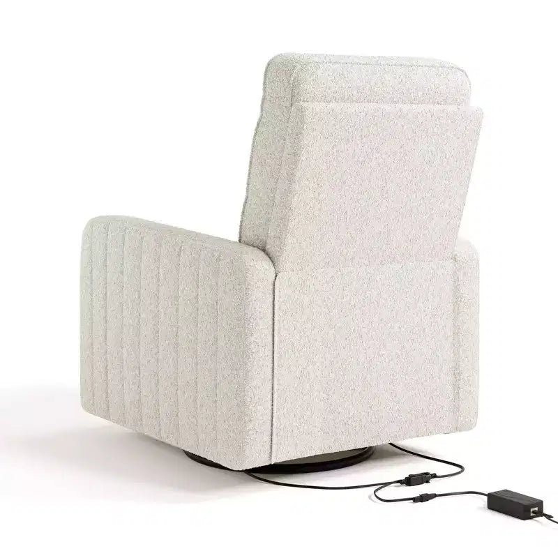 Storkcraft Kyoto Deluxe Nursery Power Recliner Swivel Glider with Dual USB Charging