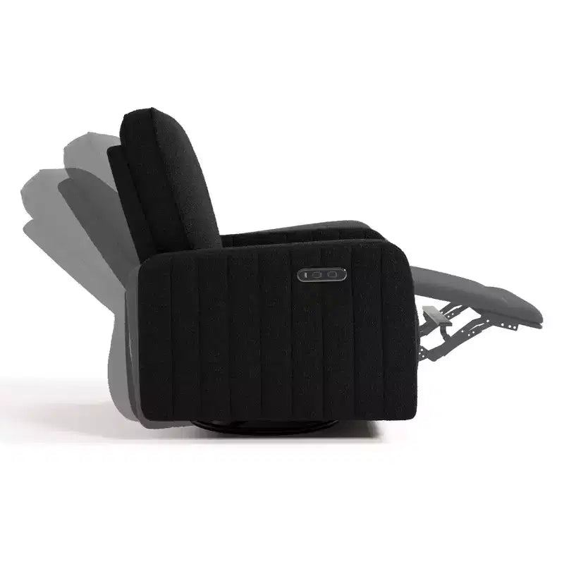 Storkcraft Kyoto Deluxe Nursery Power Recliner Swivel Glider with Dual USB Charging