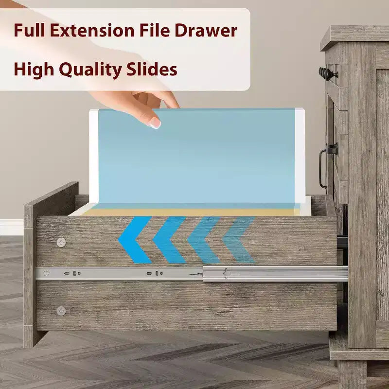 Extra-Large Two-Person Desk with Charging Station, Adjustable Storage & File Drawers for Shared Home Office and Study