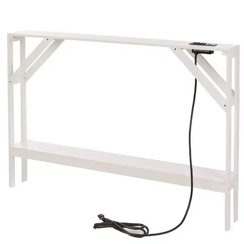 The Lakeside Collection Narrow Console Table with Built in Outlet 33H -