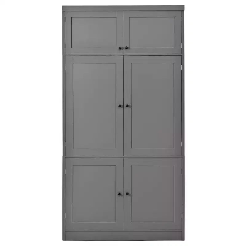 Whisen 80.1'' Tall Freestanding Kitchen Pantry, Buffets, Large Storage Cabinet Cupboard