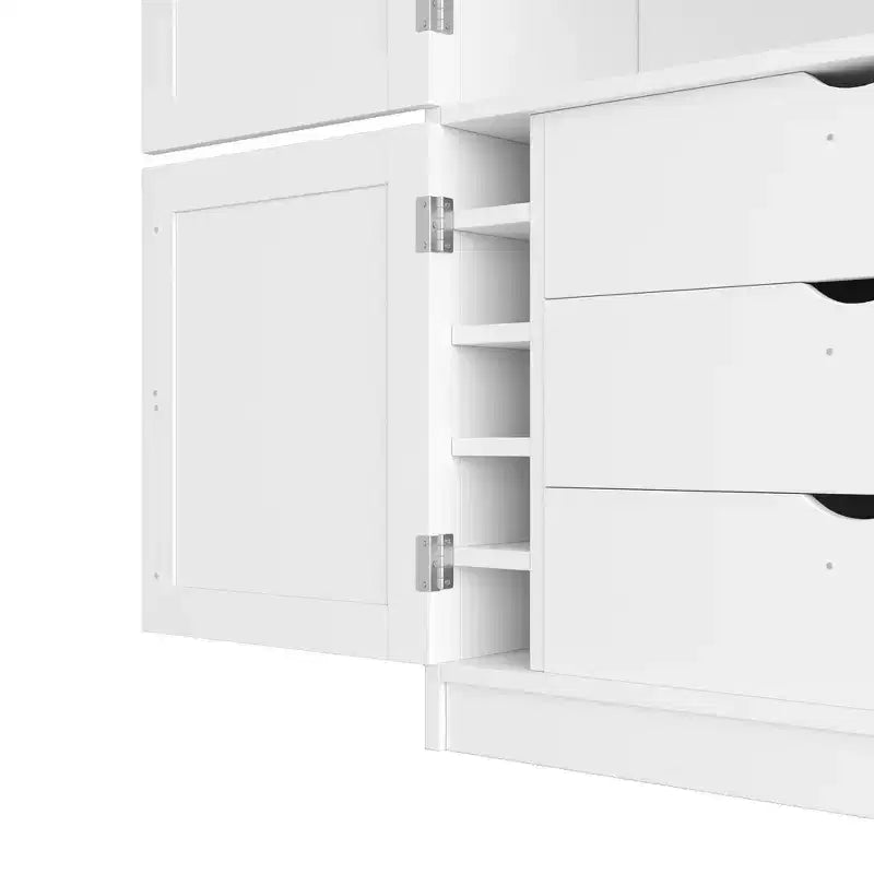 Whisen 80.1'' Tall Freestanding Kitchen Pantry, Buffets, Large Storage Cabinet Cupboard