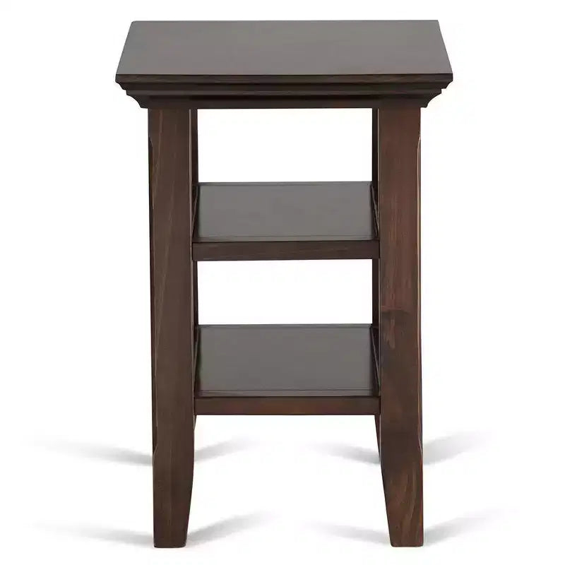Normandy 14 inch Wide Solid Wood Transitional Narrow Side Table