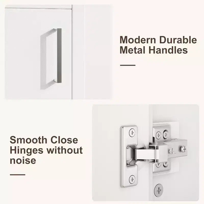 16 Bathroom Vanity with Sink & Soft-Closing Door - Compact Storage Cabinet for Powder Room Small Bath