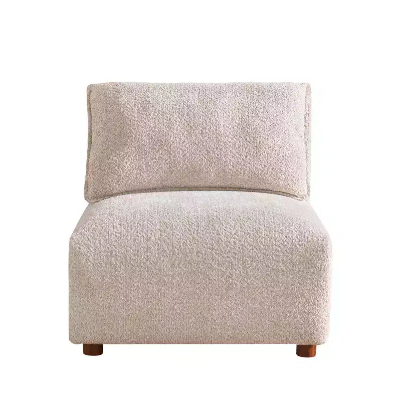 Christopher Knight Home Floria 126'' Modern Boucle Upholstered 5-Seater Sectional Sofa with Ottoman