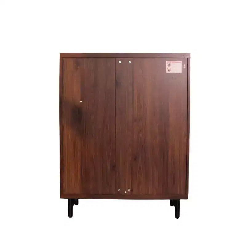 6-Tier Shoe Cabinet with Shutter Doors and Adjustable Shelves for Entryway