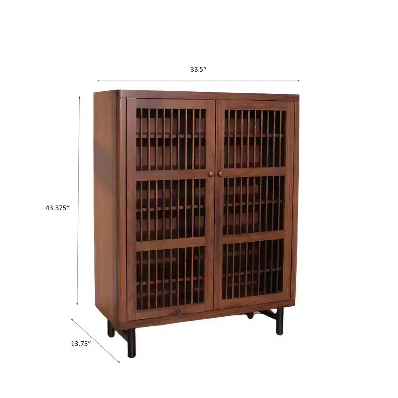 6-Tier Shoe Cabinet with Shutter Doors and Adjustable Shelves for Entryway