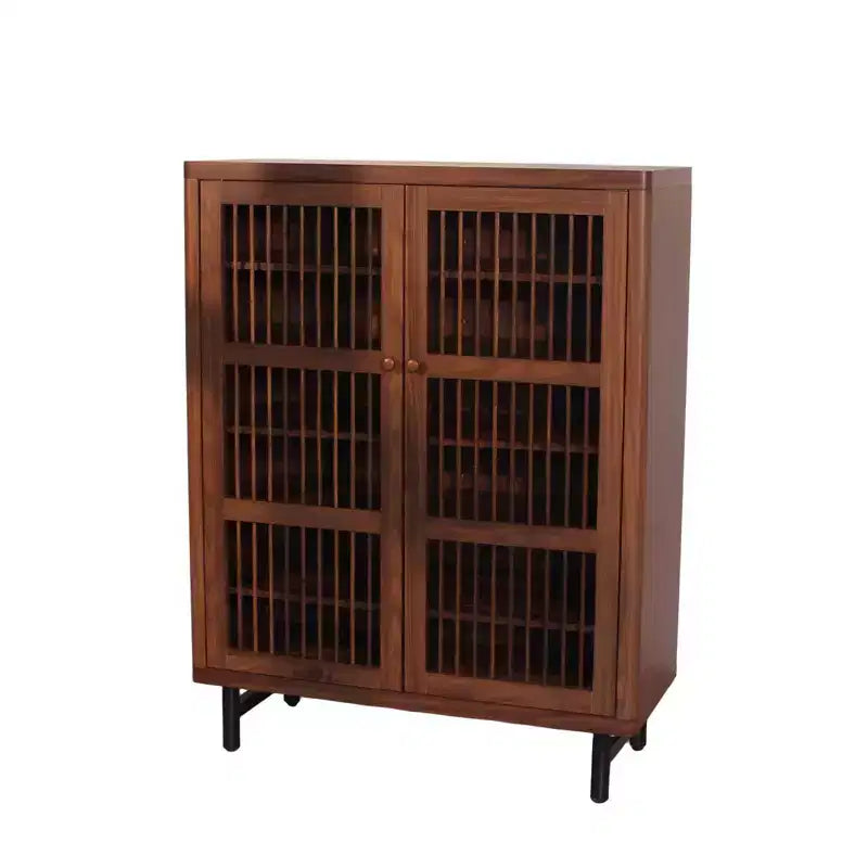 6-Tier Shoe Cabinet with Shutter Doors and Adjustable Shelves for Entryway