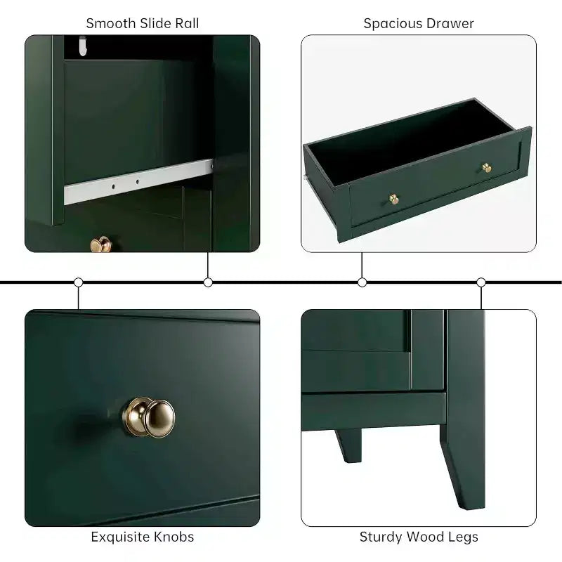 5 Drawer Tall Wooden Dresser, Modern Deep Drawers with Metal Knobs, Versatile Storage Chest for Bedroom Entryway Hallway