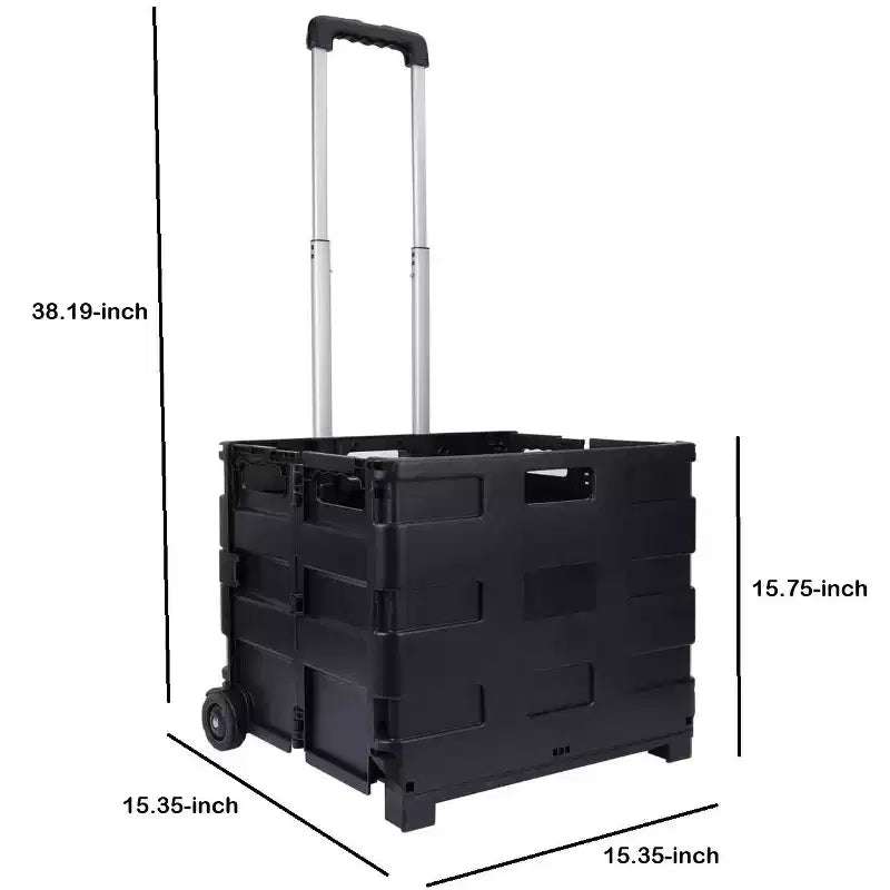 Elevon Office Cart Rolling Cart Basket Storage Container with Wheels and Handle