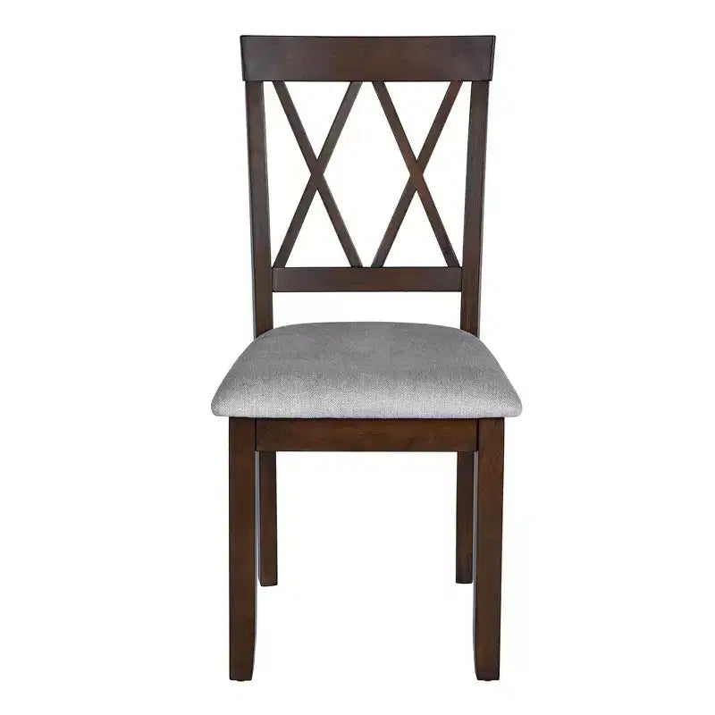 Extendable Dining Table Set with 2 Upholstered Chairs, Perfect for Compact Areas, Size Range 27.9x29.5in to 45.67x29.5in