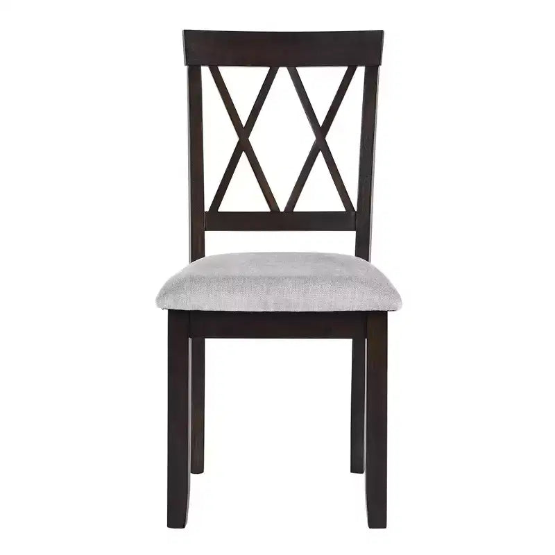 Extendable Dining Table Set with 2 Upholstered Chairs, Perfect for Compact Areas, Size Range 27.9x29.5in to 45.67x29.5in