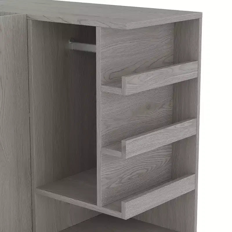 Armoire multifonctionnelle GDFStudio Phyllis en bois avec bureau convertible