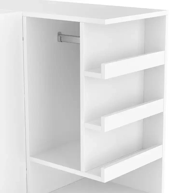 Armoire multifonctionnelle GDFStudio Phyllis en bois avec bureau convertible