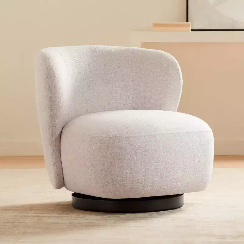 Studio 55D Pomona Crème 30 Large Fauteuil Occasionnel Pivotant Nathan Wheat