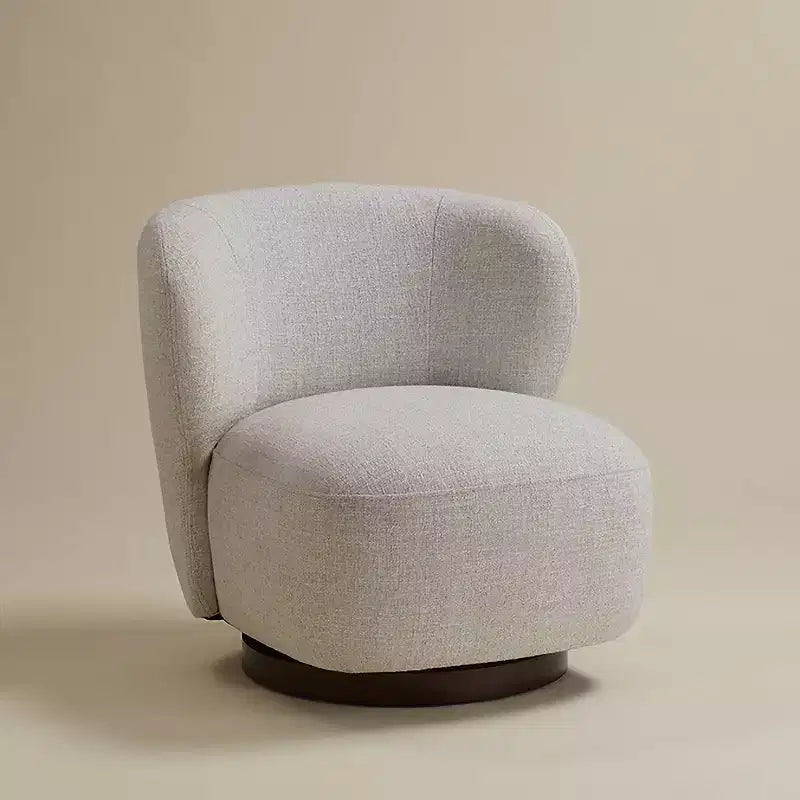 Studio 55D Pomona Crème 30 Large Fauteuil Occasionnel Pivotant Nathan Wheat