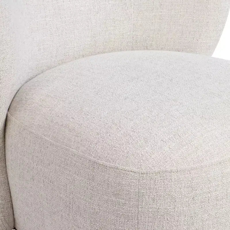 Studio 55D Pomona Crème 30 Large Fauteuil Occasionnel Pivotant Nathan Wheat