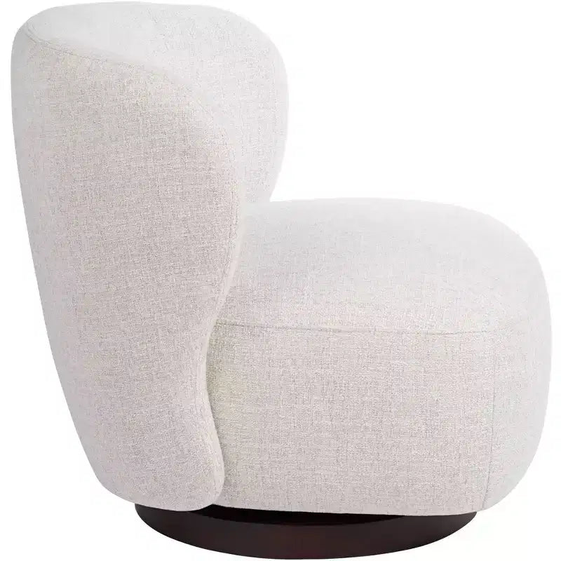 Studio 55D Pomona Crème 30 Large Fauteuil Occasionnel Pivotant Nathan Wheat