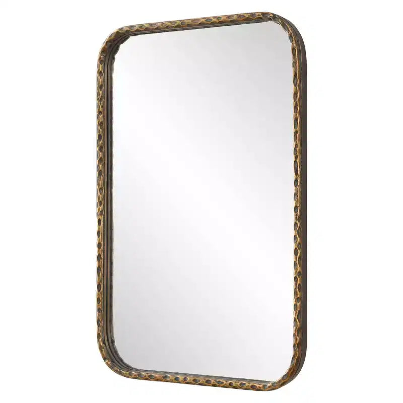 Miroir de vanité rectangulaire Uttermost A Little Knotty bronze 20 x 30