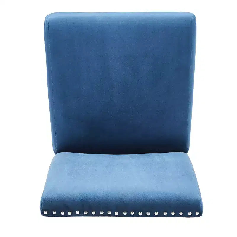 Chaises rembourrées en velours Nailhead Banforth (lot de 2) - iNSPIREQ