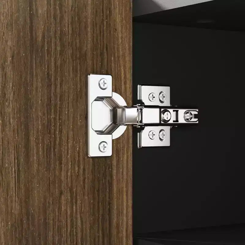 Meuble à chaussures, Meuble de rangement pour chaussures grande capacité à 6 niveaux avec 3 portes et crochets, Lot de 2 Marron Rangement d'entrée pour Couloir, Salon