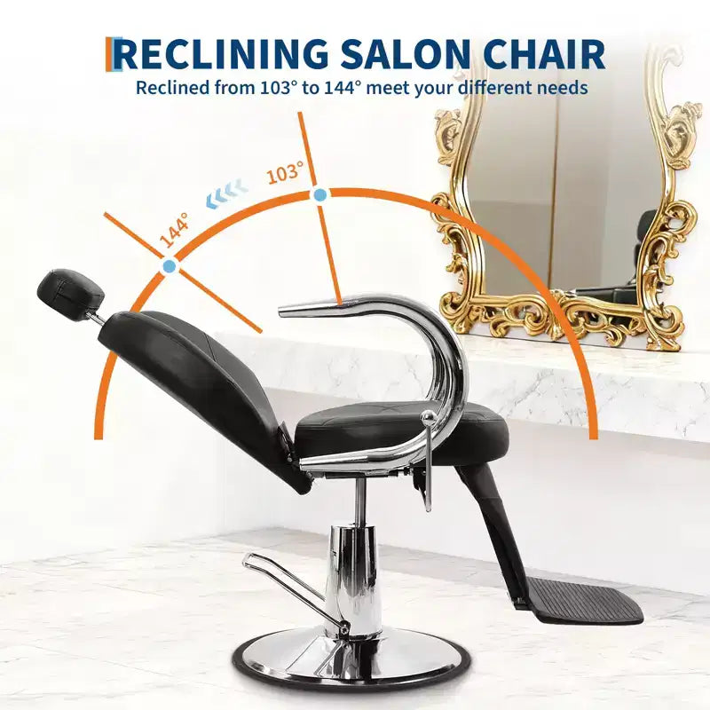 Fauteuil de salon inclinable pivotant à 360°, appui-tête réglable, coussin en éponge haute densité, fauteuil de relaxation, pour la maison, le salon