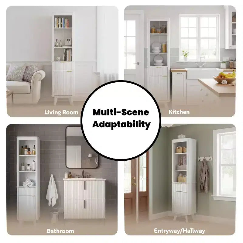 Meuble de salle de bain haut et moderne Christopher Knight Home Grayson en bois avec tiroir et porte