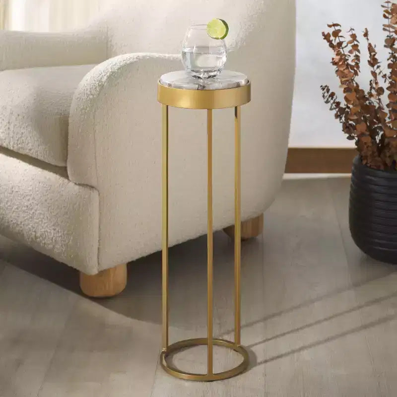 Table basse Hannahmarie Stone - SFV7909 - Or/Blanc - Safavieh Couture