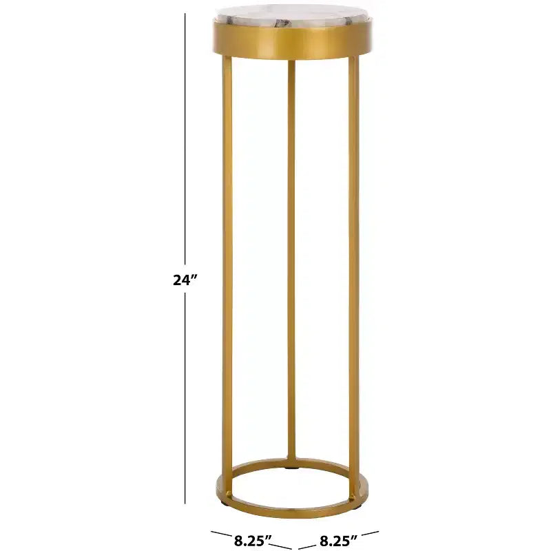 Table basse Hannahmarie Stone - SFV7909 - Or/Blanc - Safavieh Couture