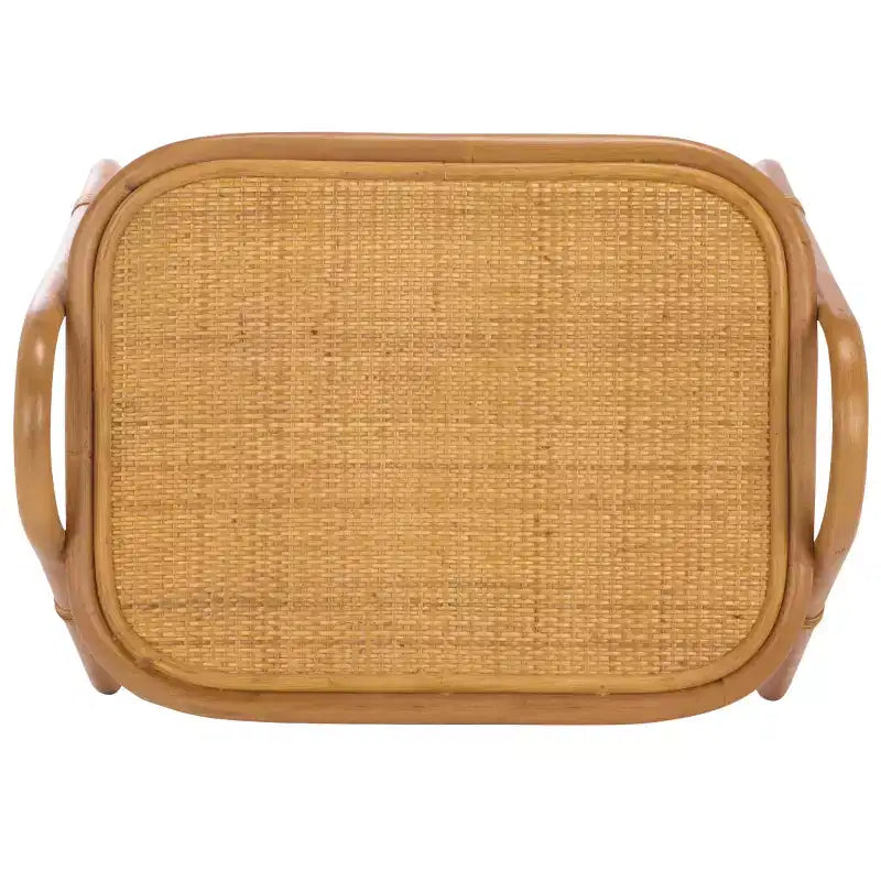 Table d'appoint porte-revues en rotin Bayard - CWK3017 - Naturel - Safavieh Couture