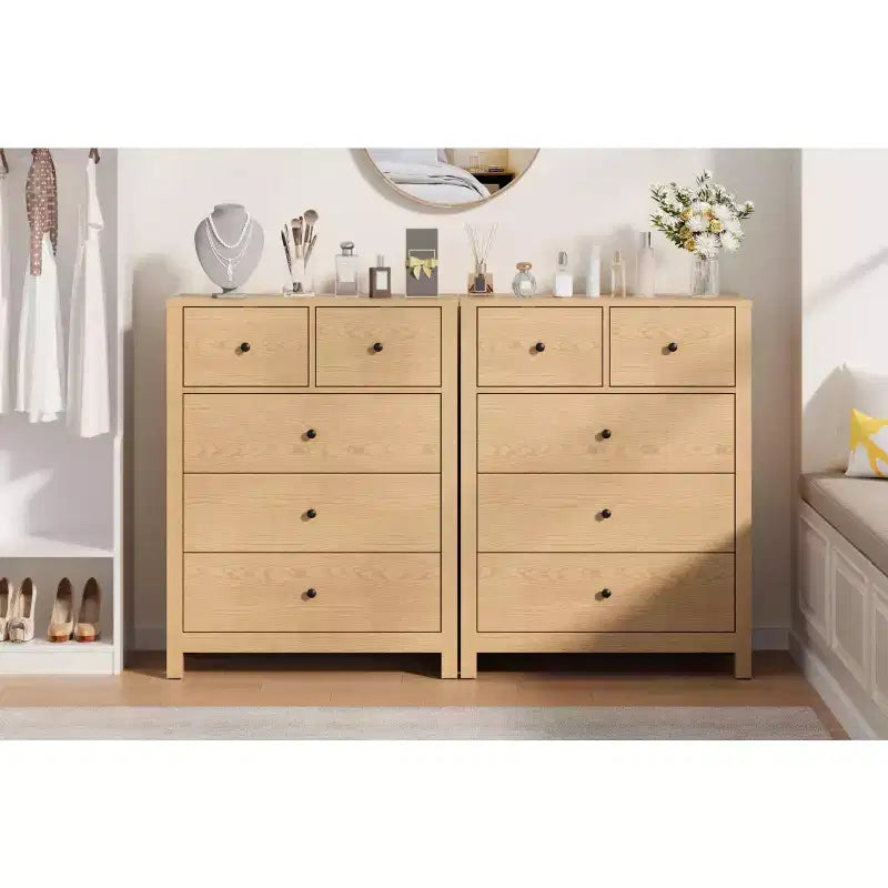 Commode moderne à 5 tiroirs pour chambre à coucher, chiffonnier haut en bois, organiseur de rangement spacieux, tiroirs pour entrée, couloir, placard, chambre d'enfant, bureau à domicile