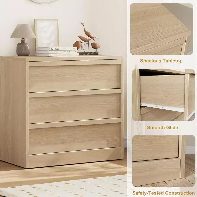 Commode de Rangement COZONY 3/4/5/7 Tiroirs, Grande Commodes Haute, Table de Chevet Moderne et Mince pour Chambre à Coucher, Salon