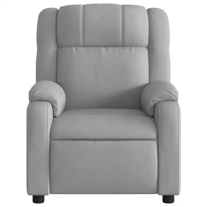 vidaXL Fauteuil inclinable en tissu gris clair