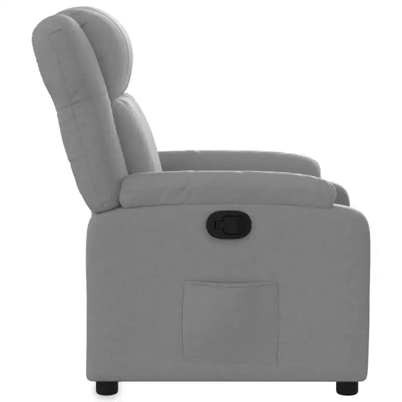 vidaXL Fauteuil inclinable en tissu gris clair
