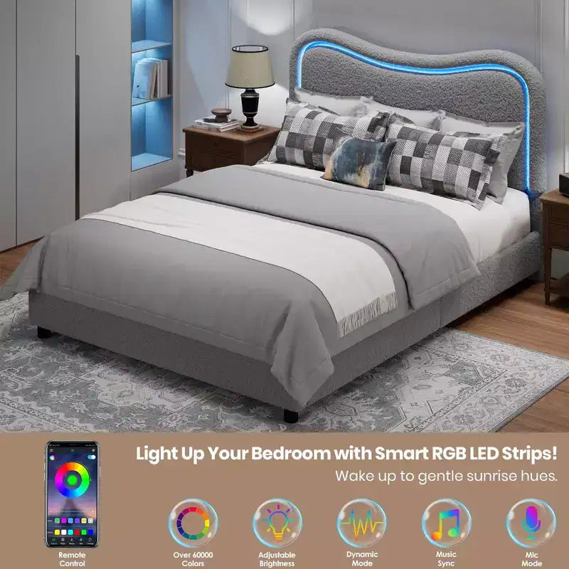 Coolmee Cadres de lit capitonnés pour enfants avec 2 tiroirs et tête de lit, joli lit jumeau avec rangement pour filles, garçons, lit plateforme robuste
