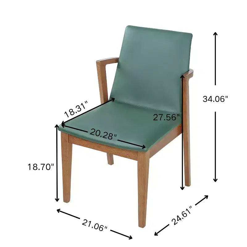 Christopher Knight Home Chaises de salle à manger Chaiwat modernes en bois d'hévéa rembourrées avec dossier