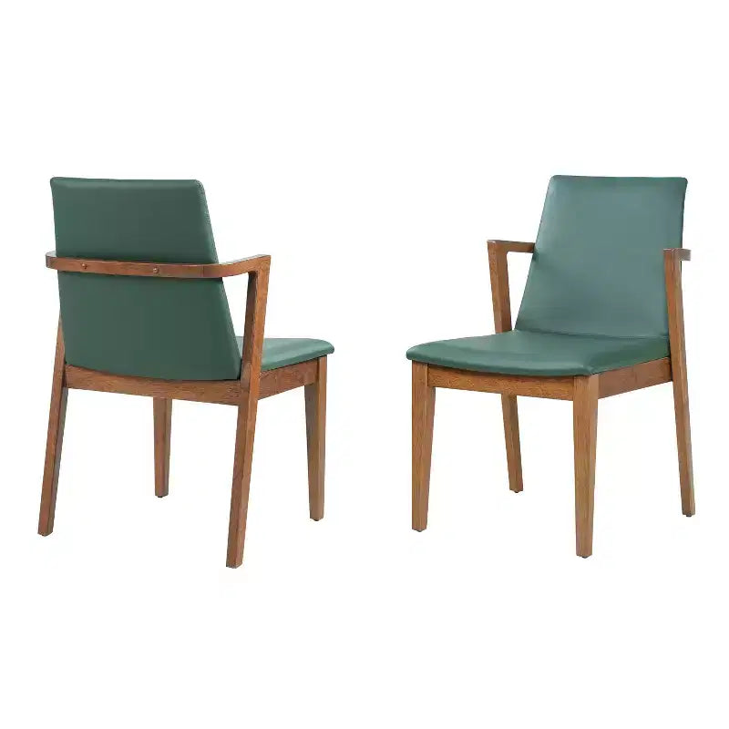 Christopher Knight Home Chaises de salle à manger Chaiwat modernes en bois d'hévéa rembourrées avec dossier