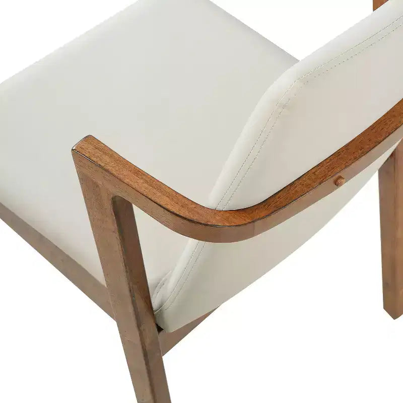 Christopher Knight Home Chaises de salle à manger Chaiwat modernes en bois d'hévéa rembourrées avec dossier