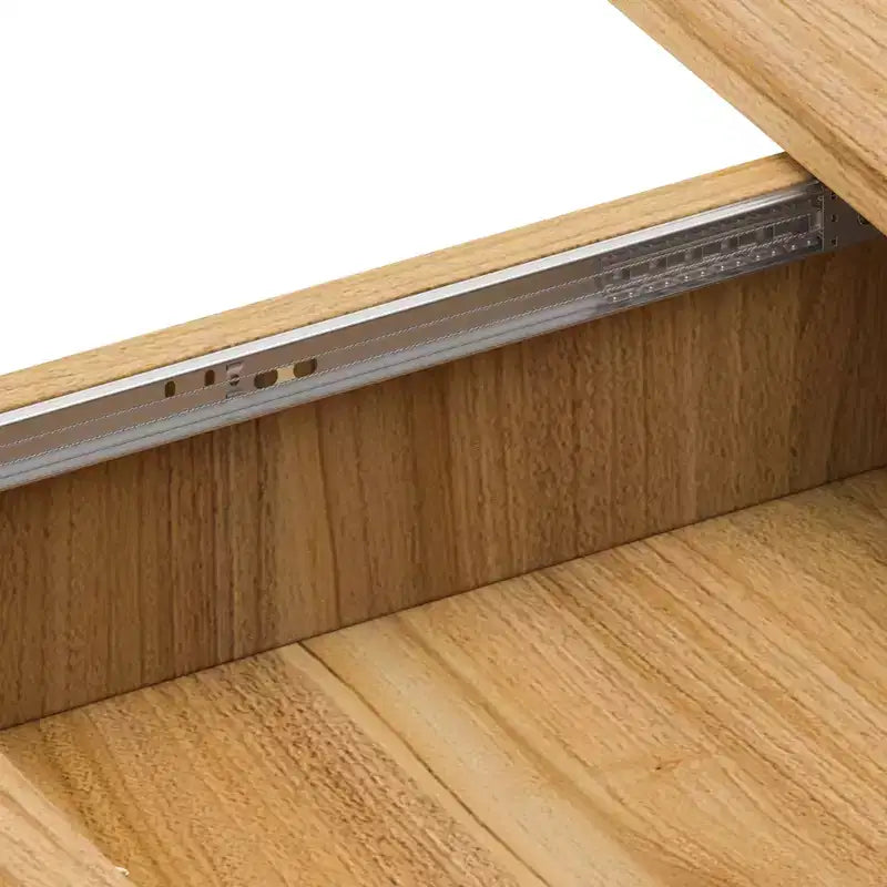 Table à manger extensible GDFStudio Aditi moderne 140 - 180 cm avec piètement central rayé