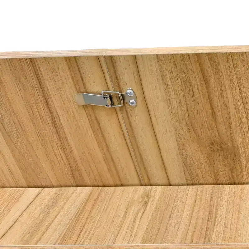 Table à manger extensible GDFStudio Aditi moderne 140 - 180 cm avec piètement central rayé