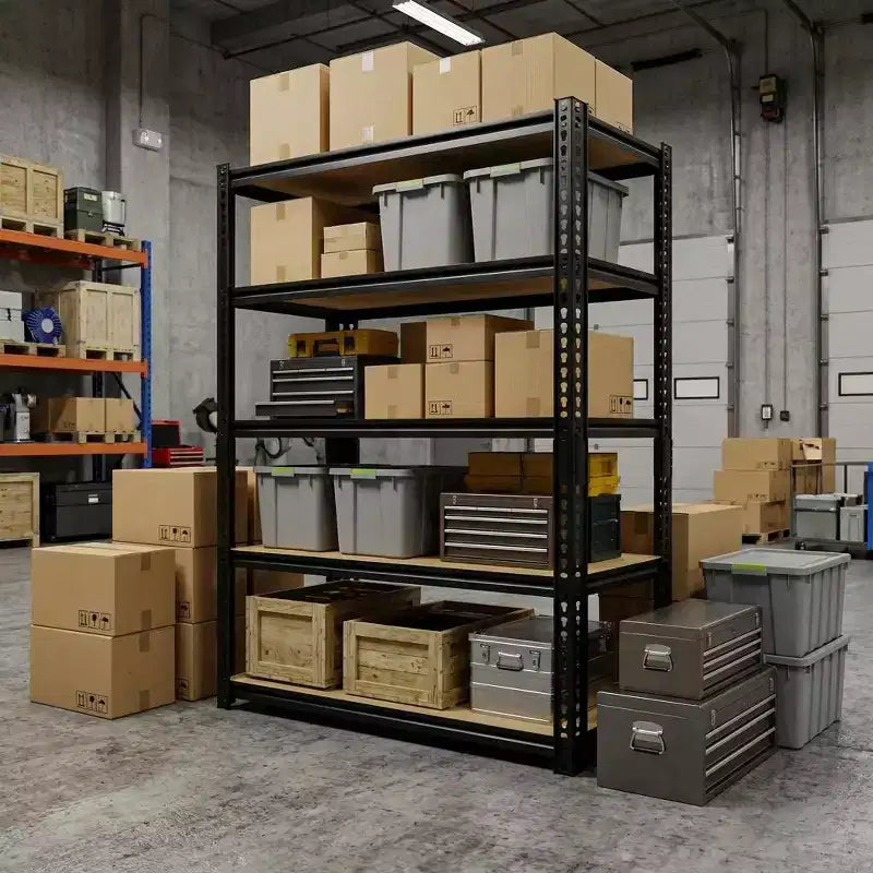 Étagère de rangement en métal à 5 niveaux de 29,5 po de largeur, robuste, réglable, pour garage, capacité de 2000 lb, étagère utilitaire organisatrice