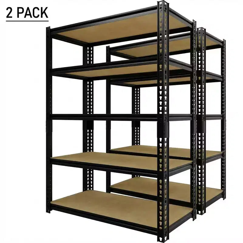 Étagère de rangement en métal à 5 niveaux de 29,5 po de largeur, robuste, réglable, pour garage, capacité de 2000 lb, étagère utilitaire organisatrice