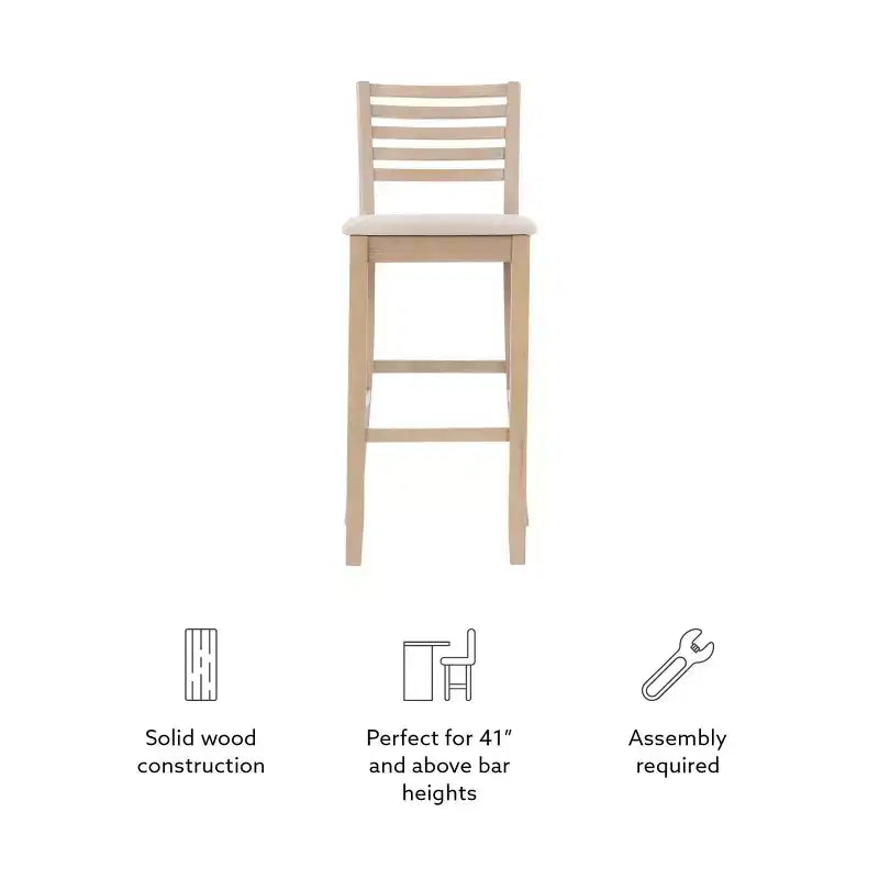 Tabouret Torino Linon gris