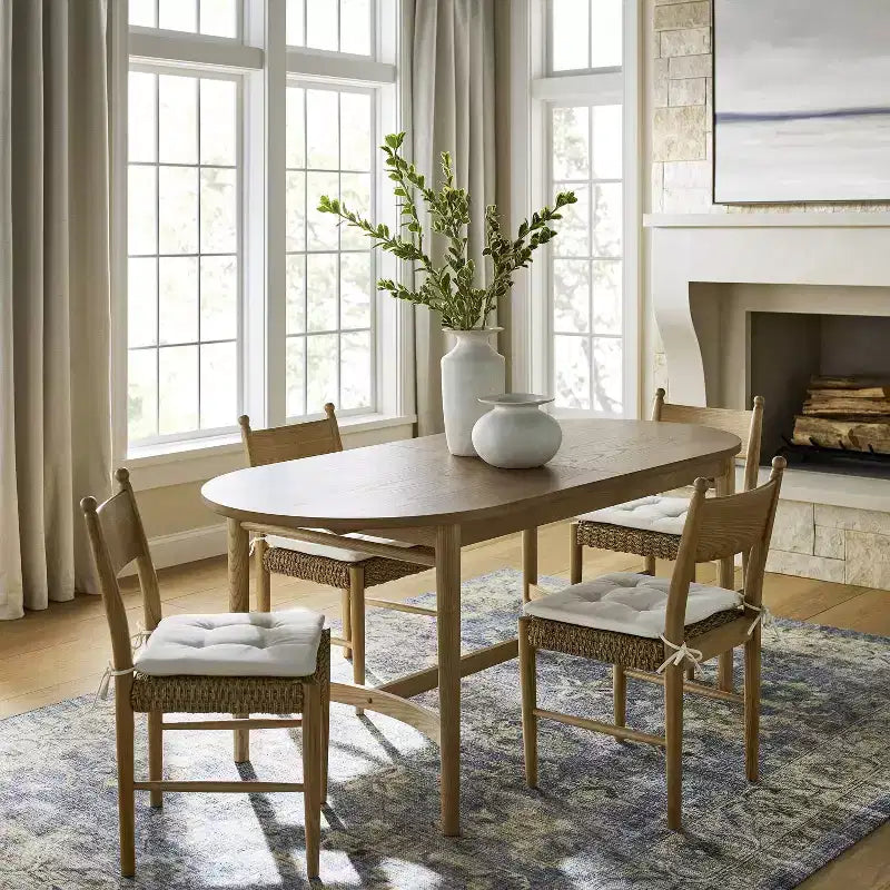 2 chaises de salle à manger en bois Cardamine Naturel - Threshold™ conçu avec Studio McGee
