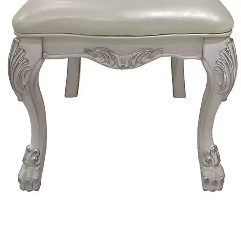 25.75" Dresden Dining Chair: Upholstered, Tufted Back, Composite Wood - Acme Furniture