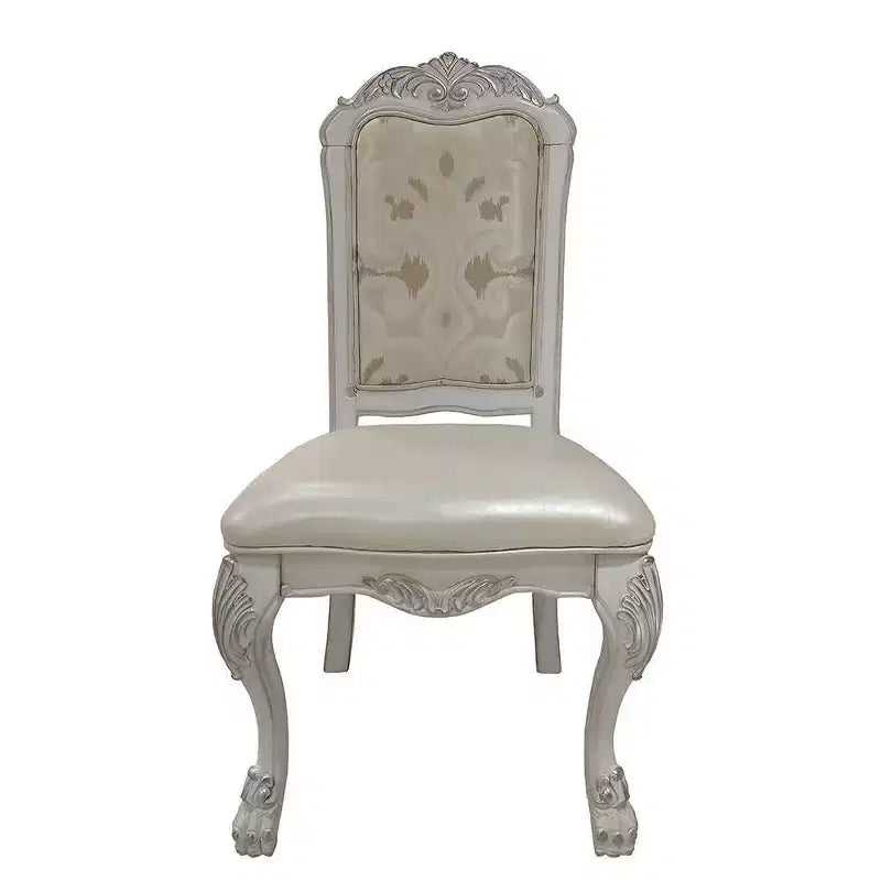 25.75" Dresden Dining Chair: Upholstered, Tufted Back, Composite Wood - Acme Furniture