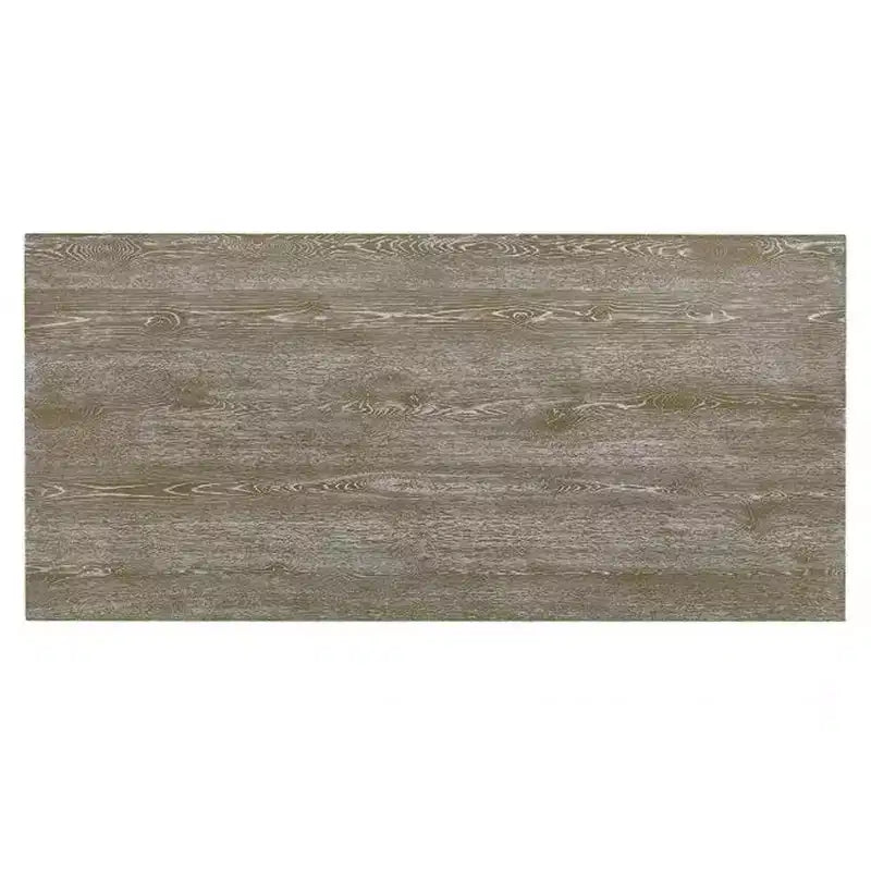 84" Gabrian Dining Table Reclaimed Finish: Double Pedestal, 8 Seats - Acme Furniture