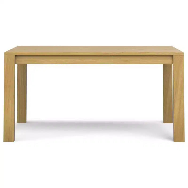WyndenHall Saige Rectangle Dining Table Oak Veneer: Solid Wood, Seats 6, Straight Legs